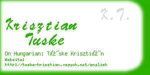 krisztian tuske business card